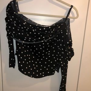 NA-KD Polka-Dot Blouse